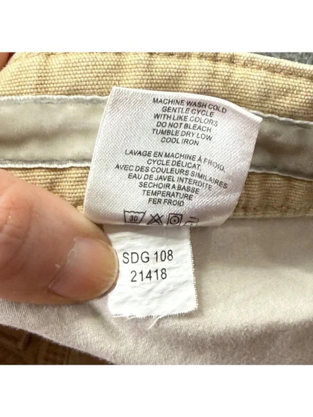 Mountain Khakis 5-Pocket Pants Men 38 x 30 Beige Stretch Classic